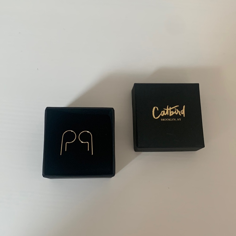 Catbird Loopdie earring gold (pair)